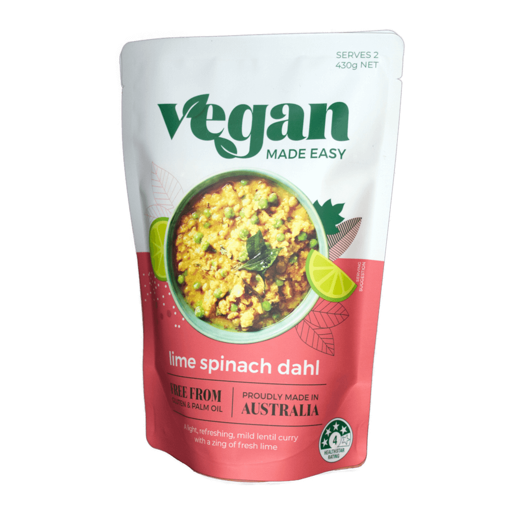 VEGAN MADE EASY LIME SPINACH DAHL visual data 2